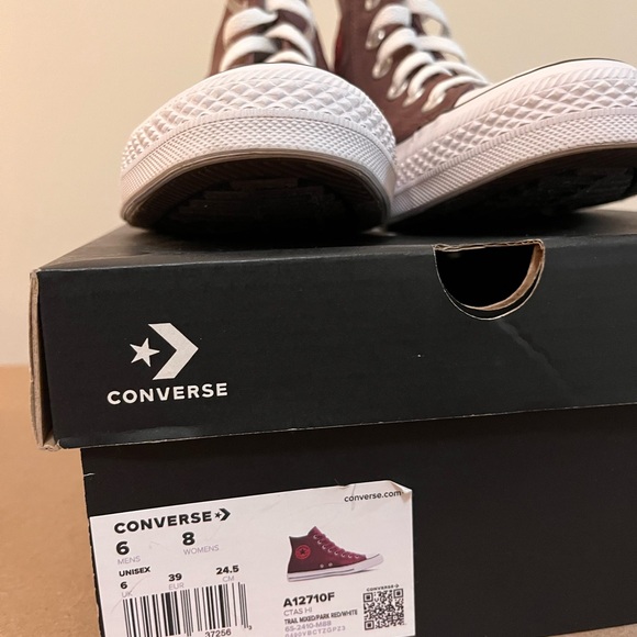 Converse All Star High-Tops in dark Burgundy - Picture 9 of 10
